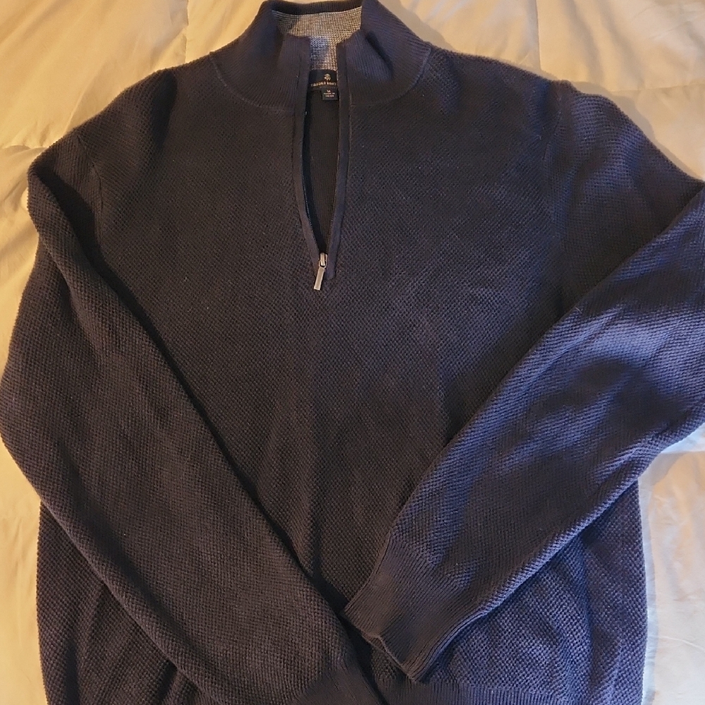 Brooks Brothers Navy Half-Zip Sweater (GUC)